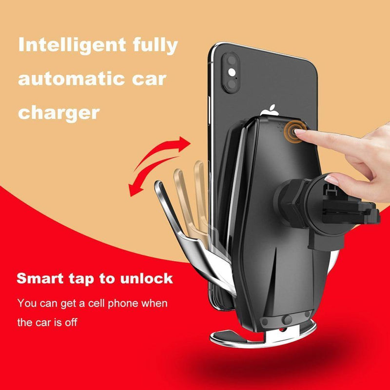 15W Wireless Car Charger Air Vent Mount Holder for iPhone/Samsung