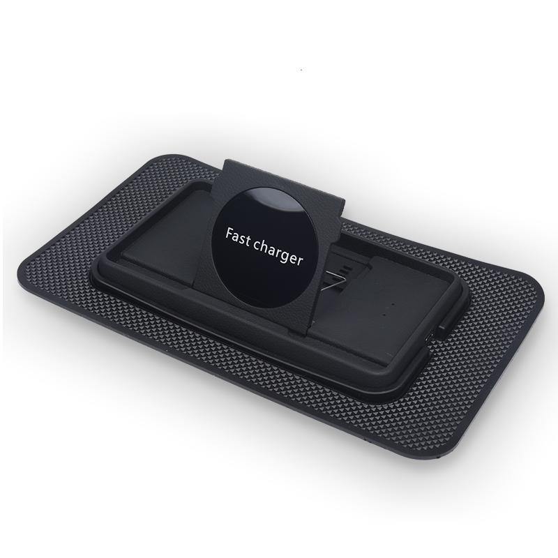 [Upgraded] 10W Wireless Charging Mat Pad for Car, Anti-Slip Dashboard Phone Mount