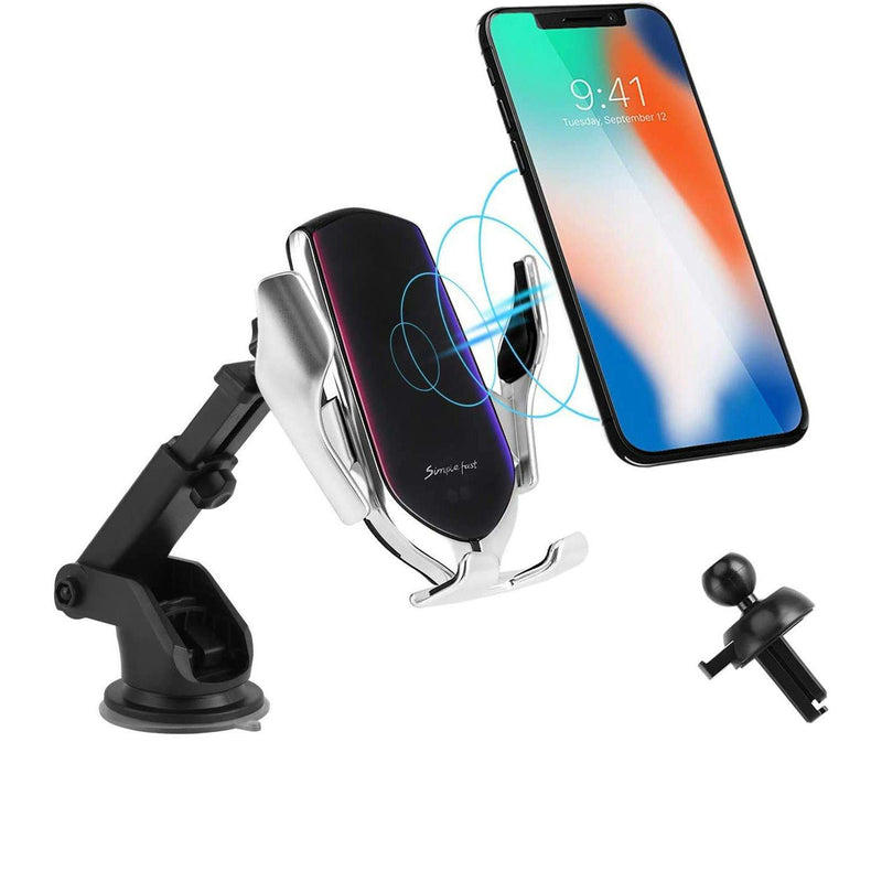 R2 Wireless Car Phone Holder Charger, Automatic Clamping Mount Charger