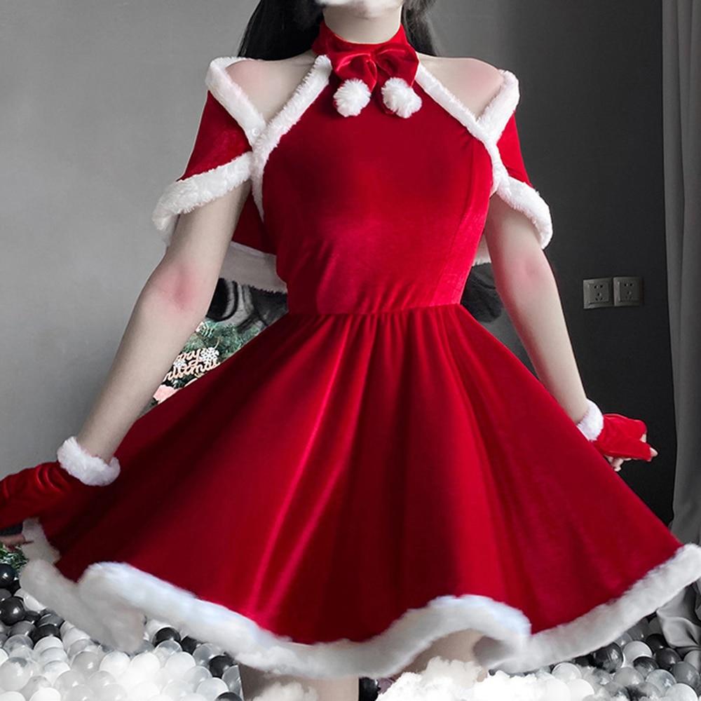 Sexy Christmas Outfit Naughty Santa Outfits Costume Dress for Women