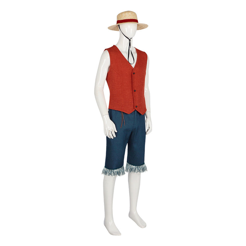 One Piece 2023 Live Action  TV series Cosplay Costume Monkey D. Luffy Anime Outfit