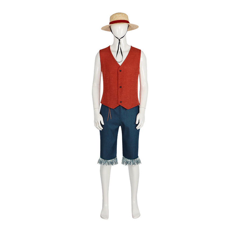 One Piece 2023 Live Action  TV series Cosplay Costume Monkey D. Luffy Anime Outfit
