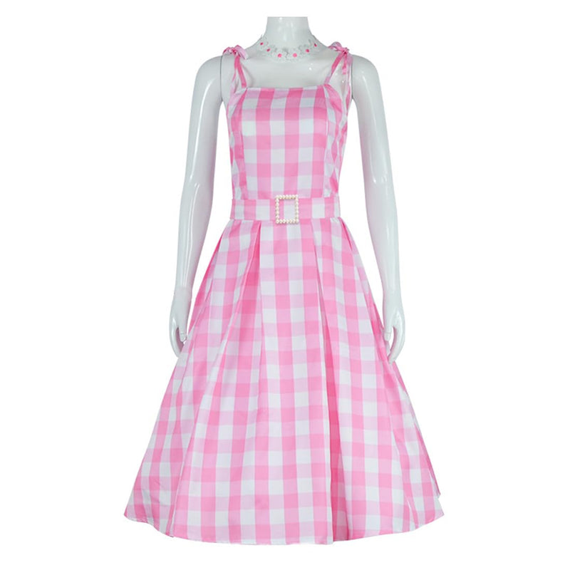 Barbie 2023 Cosplay Outfits Doll Pink Dress Halloween Costume