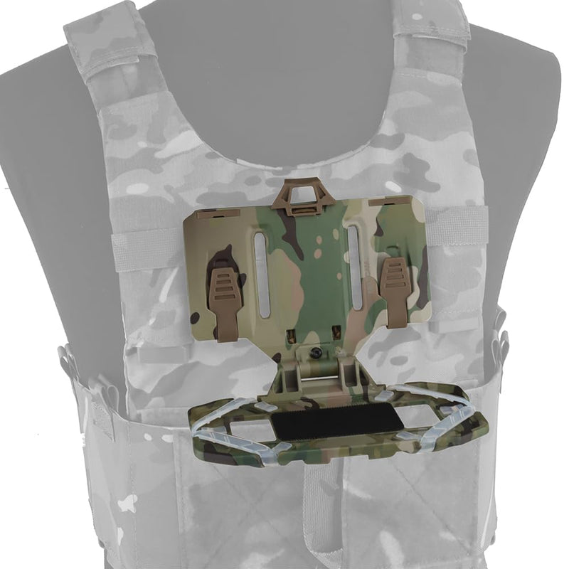 Tactical MOLLE Mobile Phone Carrier Board Universal Phone Chest Mount