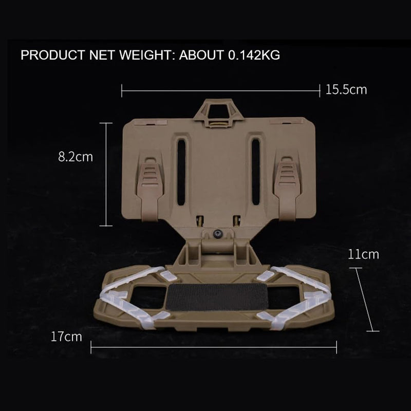 Tactical MOLLE Mobile Phone Carrier Board Universal Phone Chest Mount