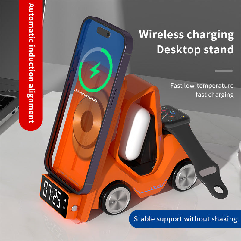 Multifunctional 3 in 1 Wireless Charing Desktop Stand