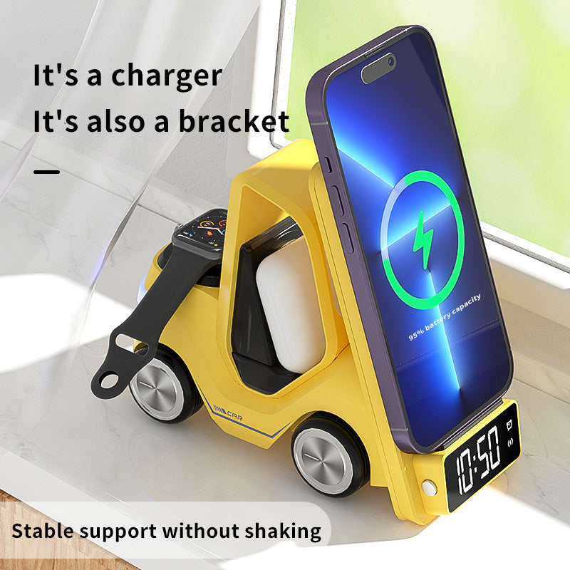 Multifunctional 3 in 1 Wireless Charing Desktop Stand