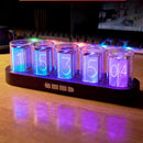 Imitation Nixie Tube Clock RGB Creative Clock for Home Desktop Decoration