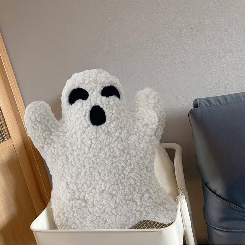 Halloween Cute Ghost Shaped Plush Pillow