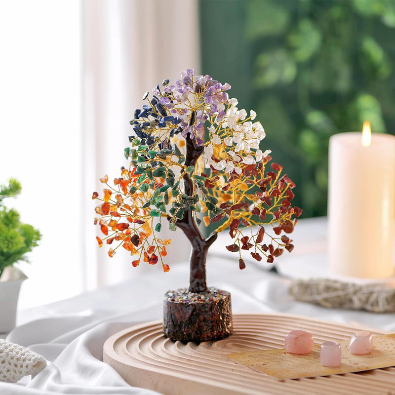 7 Chakra Crystal Décor Tree Feng Shui Tree for Fortune