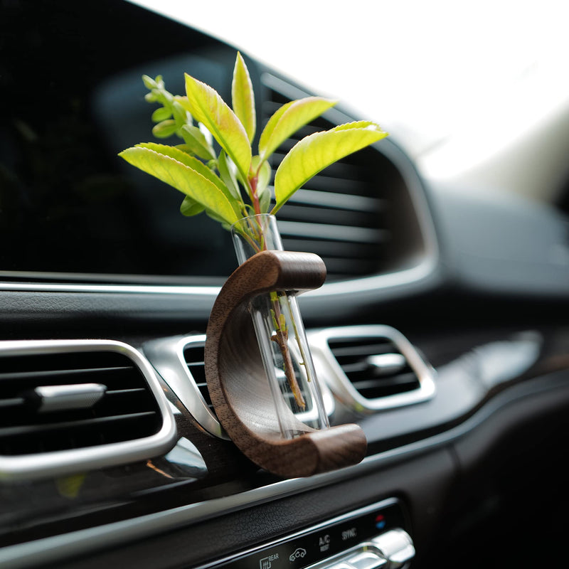 Car Air Vent Flower Vase Clip Car Interior Decor Accessorries 2pcs