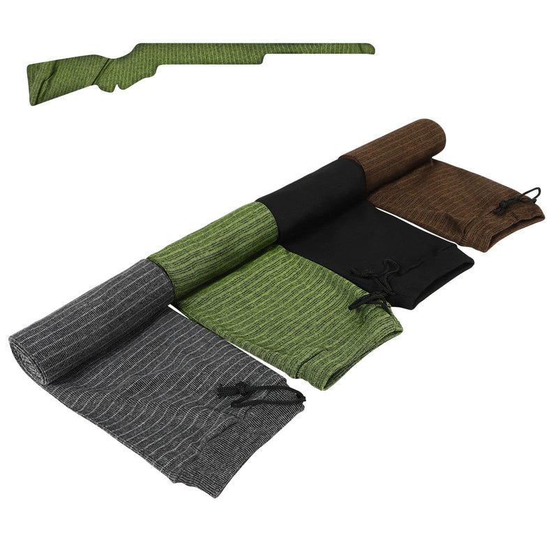 4 Pack Gun Socks 52 x 6 Inch Extra-Wide Knit Gun Socks for Rifles/Shotgun