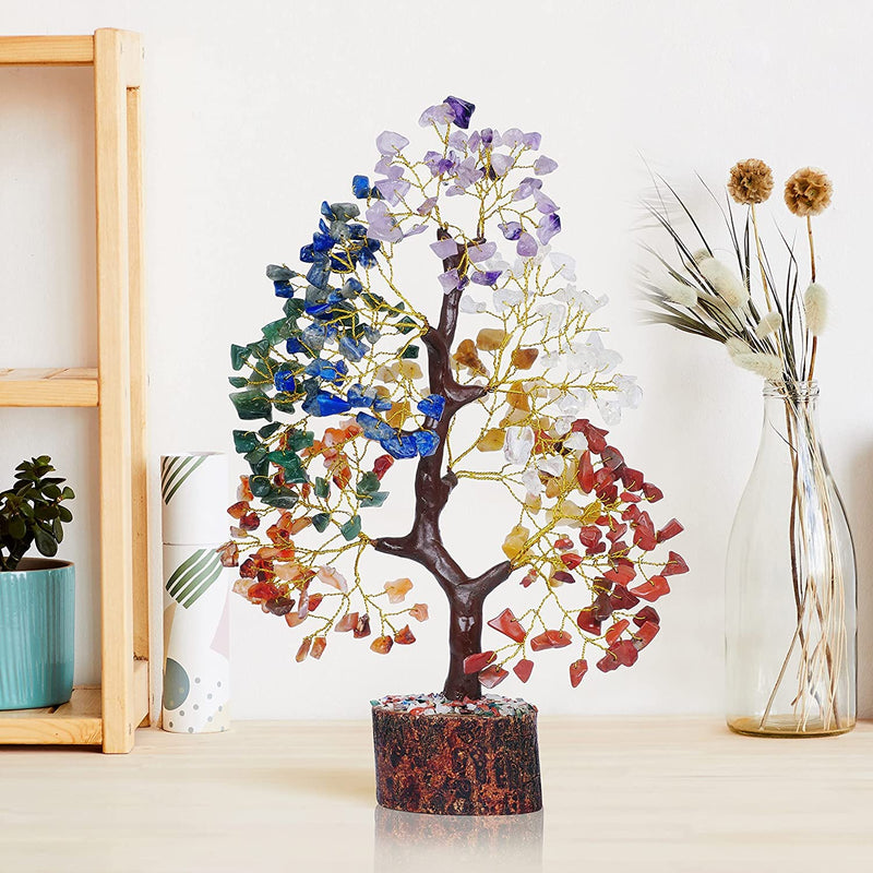 7 Chakra Crystal Décor Tree Feng Shui Tree for Fortune