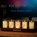 Imitation Nixie Tube Clock RGB Creative Clock for Home Desktop Decoration
