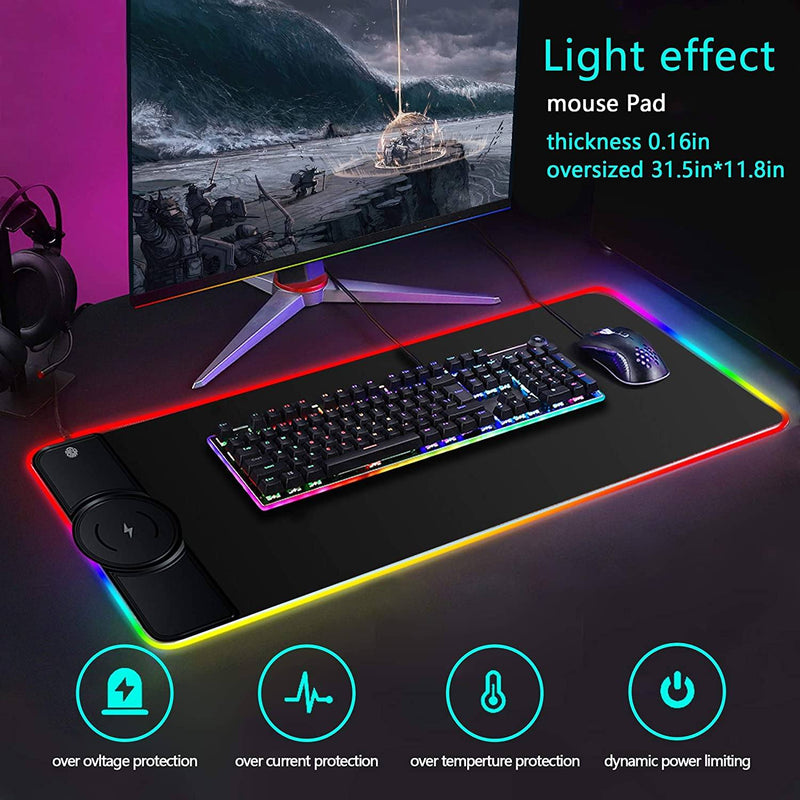 10W Wireless Gaming Charging Mouse Pad