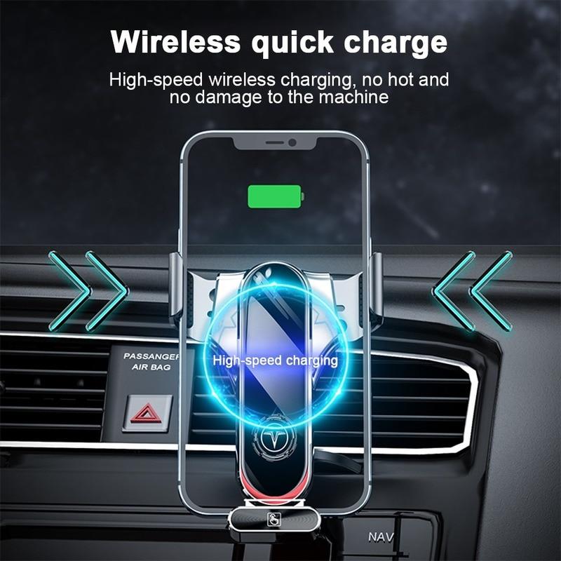 15W Automatic Clamping Wireless Car Charger