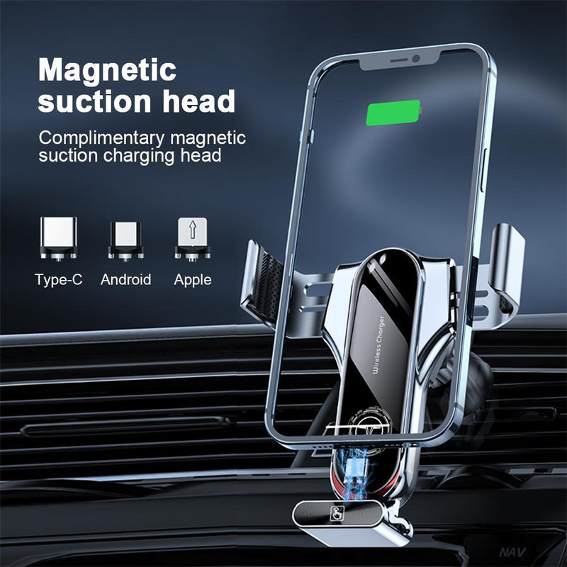 15W Automatic Clamping Wireless Car Charger