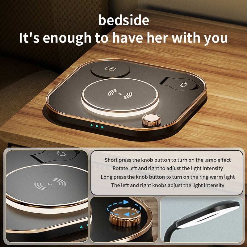 3 In 1 Wireless Charger Lamp