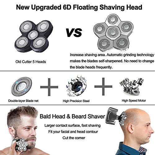 6 in 1 Electric Head Shaver