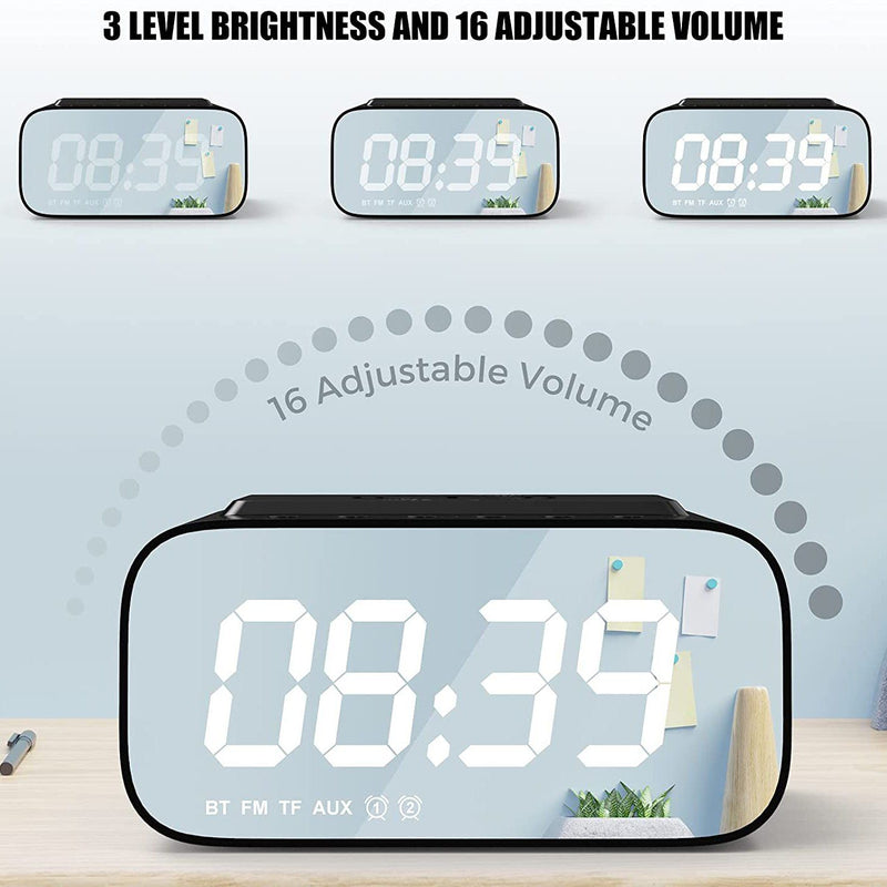 Digital Alarm Clock with Wireless Charging