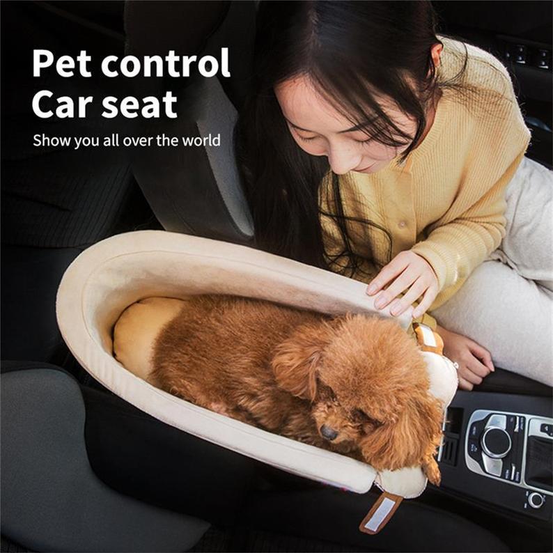 Dog Car Seat ON Car Armrest