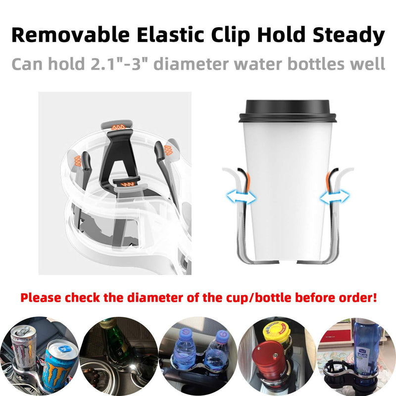 Dual Car Cup Holder, Double Hole Drink Holder