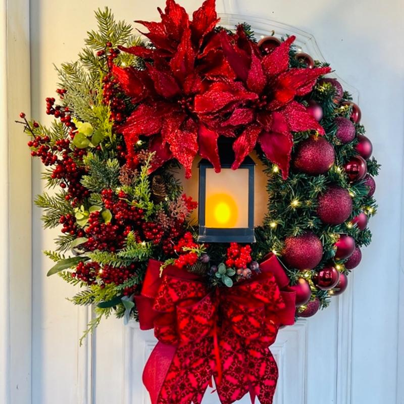 Front Door Wreaths - Red