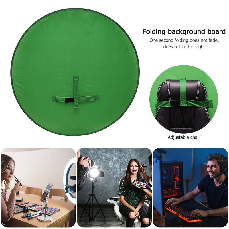 Green Screen Photography Props Portable Chroma Key Background Photos Suitable For YouTube Video Studio Reflector Backdrop Cloth|Background|