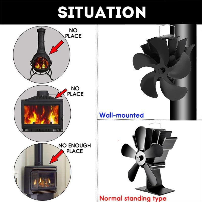 Heat Powered Stove Fan Hanging on Chimney