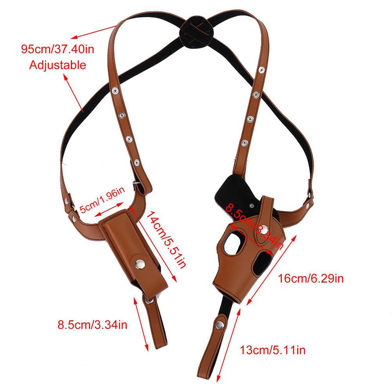 Leather Shoulder Holster for Right Hand