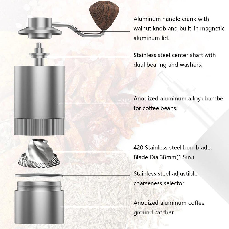 Manual Coffee Grinder - Capacity of 15g