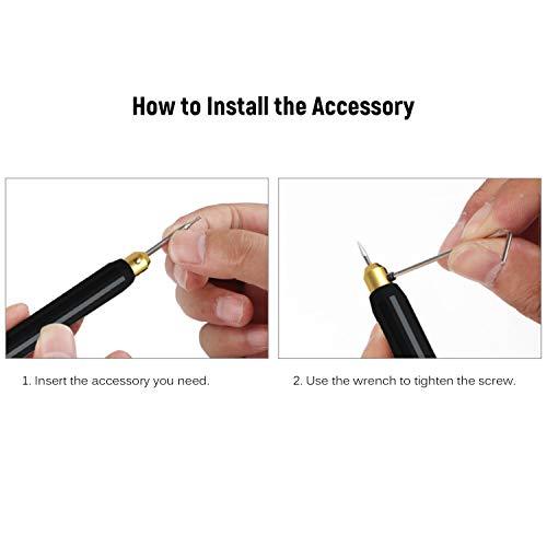 Doneioe Mini Electric Engraving Pen Portable Cordless Rechargeable Engraver Engraving Machine Carving Tool for Wood Ceramic Metal Stone
