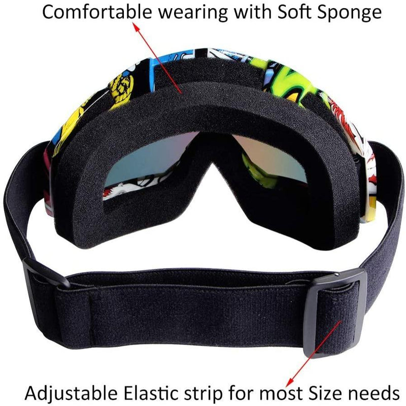 Motorcycle Goggle with Adjustable Strap