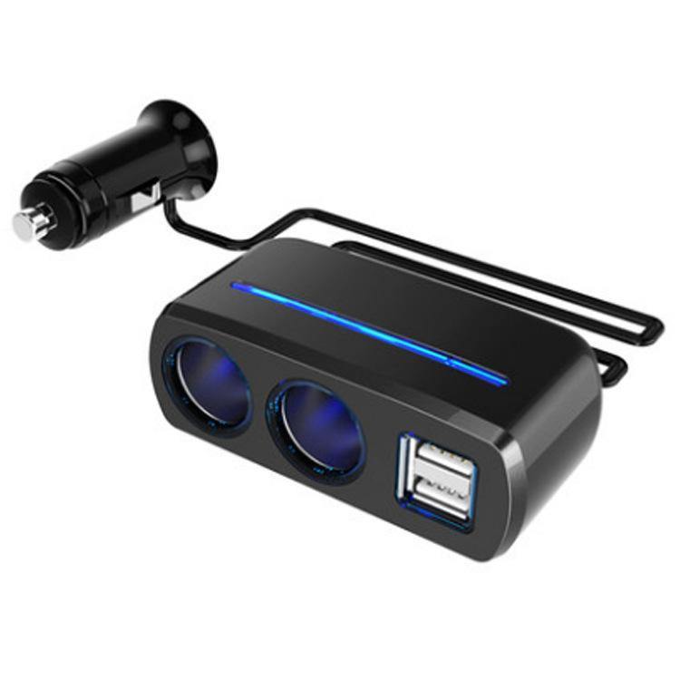 Multi Socket Auto Car Cigarette Lighter Splitter Dual USB Car Charger Adapter for iPhone, Samsung