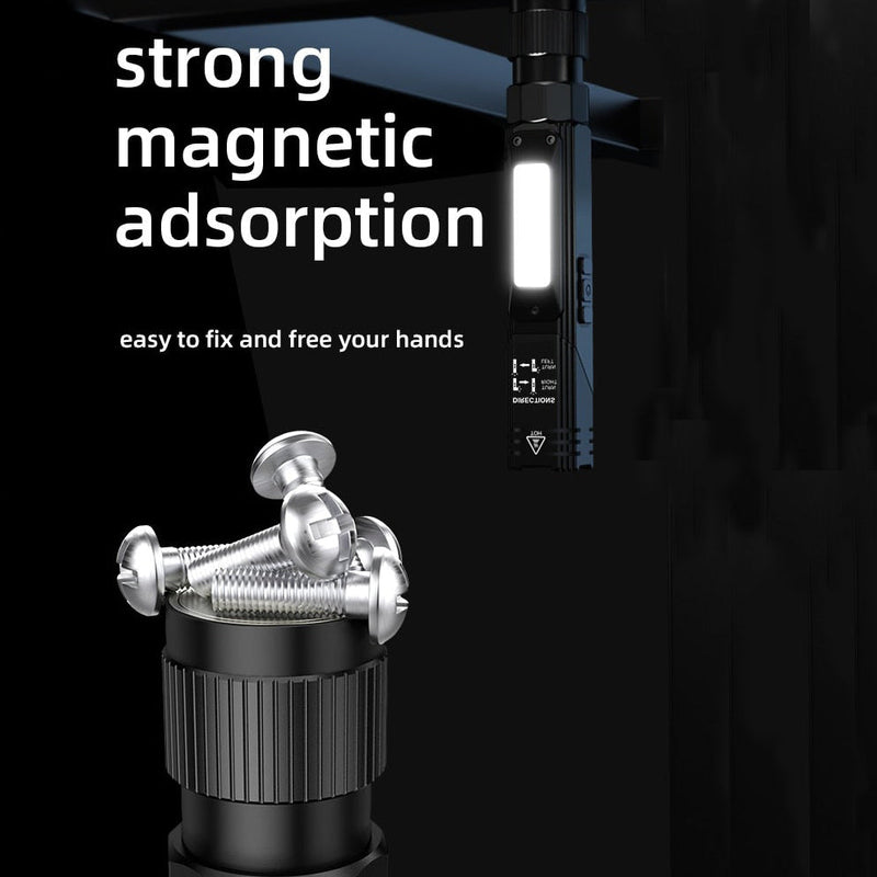 Pocket COB LED Work Light Magnetic Flashlight