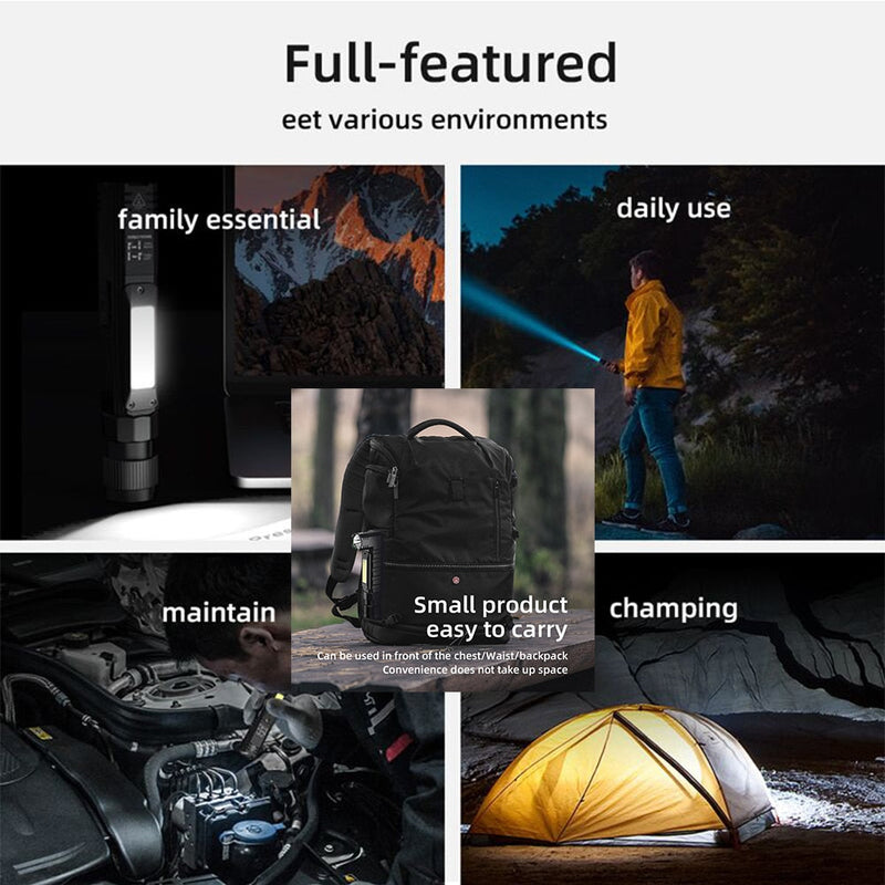 Pocket COB LED Work Light Magnetic Flashlight