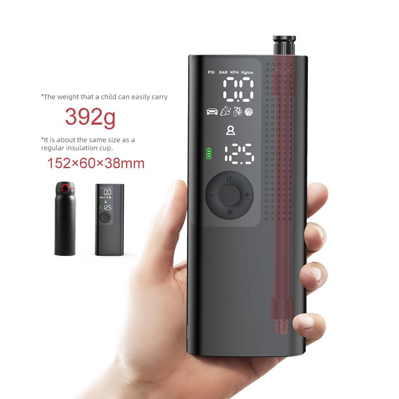 Portable Air Compressor with Inflatable Tube Storage