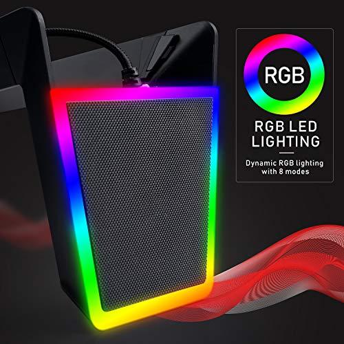 RGB Headphone Stand with Wireless Charger