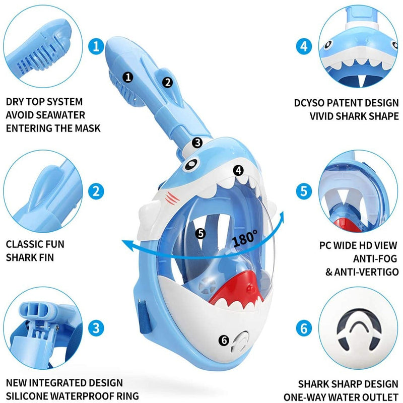 Snorkel Mask Full Face For Kids