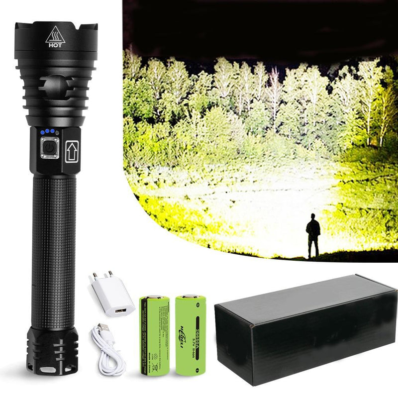 Tactical Rechargeable LED Flashlight - XHP90.2