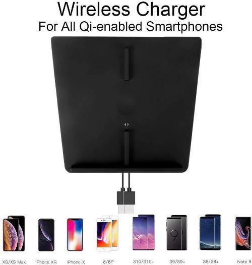 Tesla Model 3 Wireless Phone Charger, 10W Dual Phone Fast Charging Station