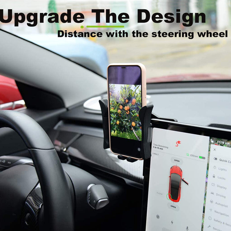 Tesla Model 3/ Y Phone Holder with Wireless Charging & Glasses Holder