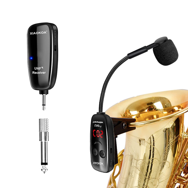 UHF Wireless Saxophone Microphone