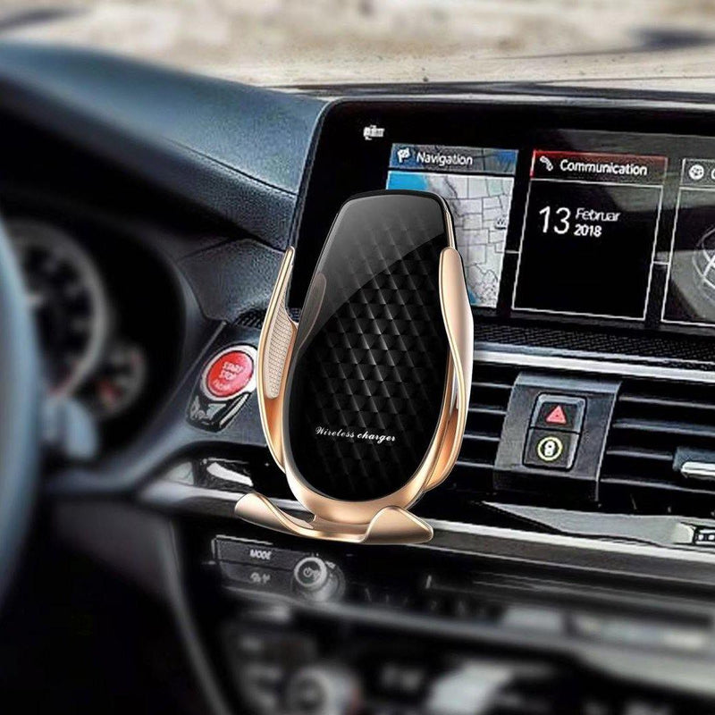 8Blue | V3 15W Automatic Clamping Wireless Car Charger,Smart Phone Holder