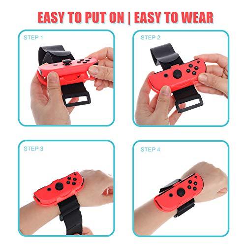 Wrist Bands for Nintendo Switch Just Dance (2 Packs)